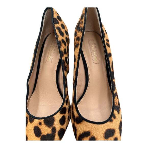 Antonio Melani Leopard Print Calf Hair Block Heel Women’s Sz 7.5 M Leather Sole - Picture 5 of 10
